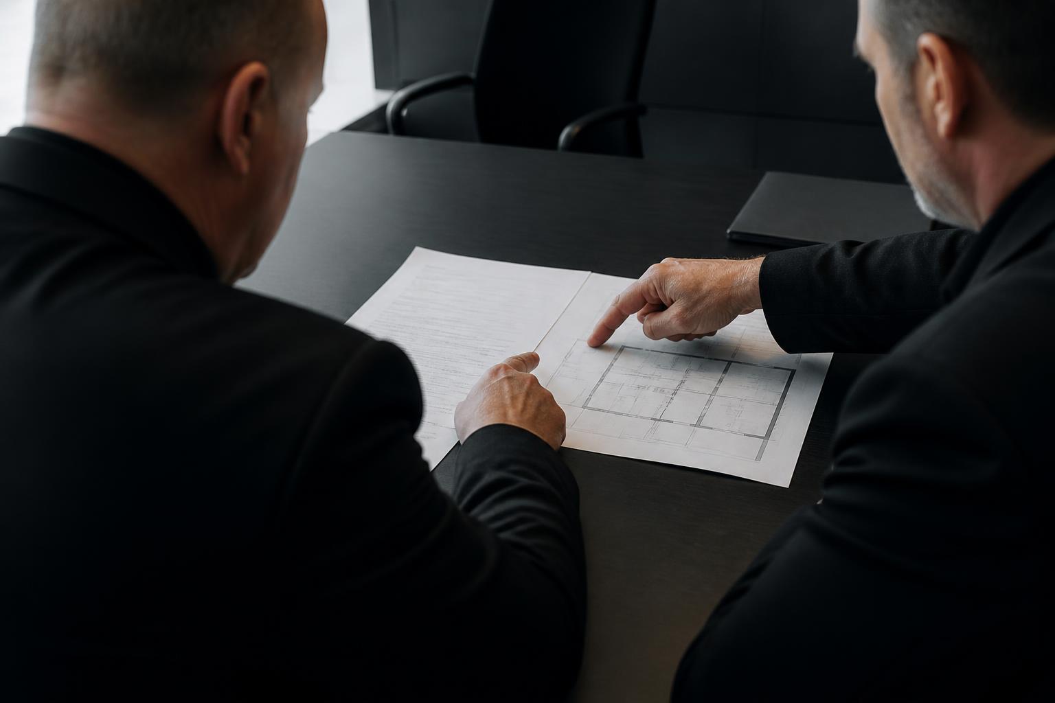 Relecture des consignes de site entre un encadrant BPK SECURITY et un responsable de site